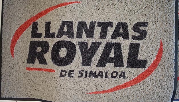 Tapete de rizo de PVC con logotipo personalizado de alta calidad